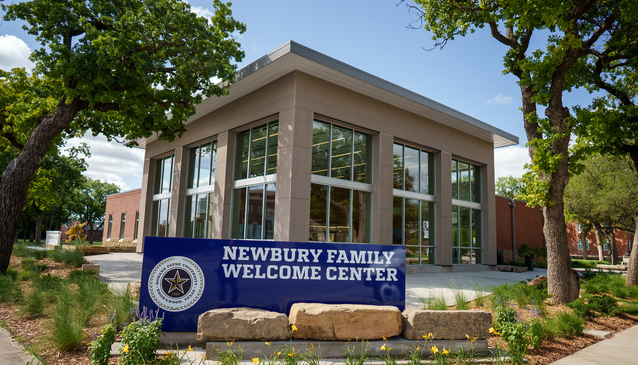 the newbury family welcome center at howard payne university
