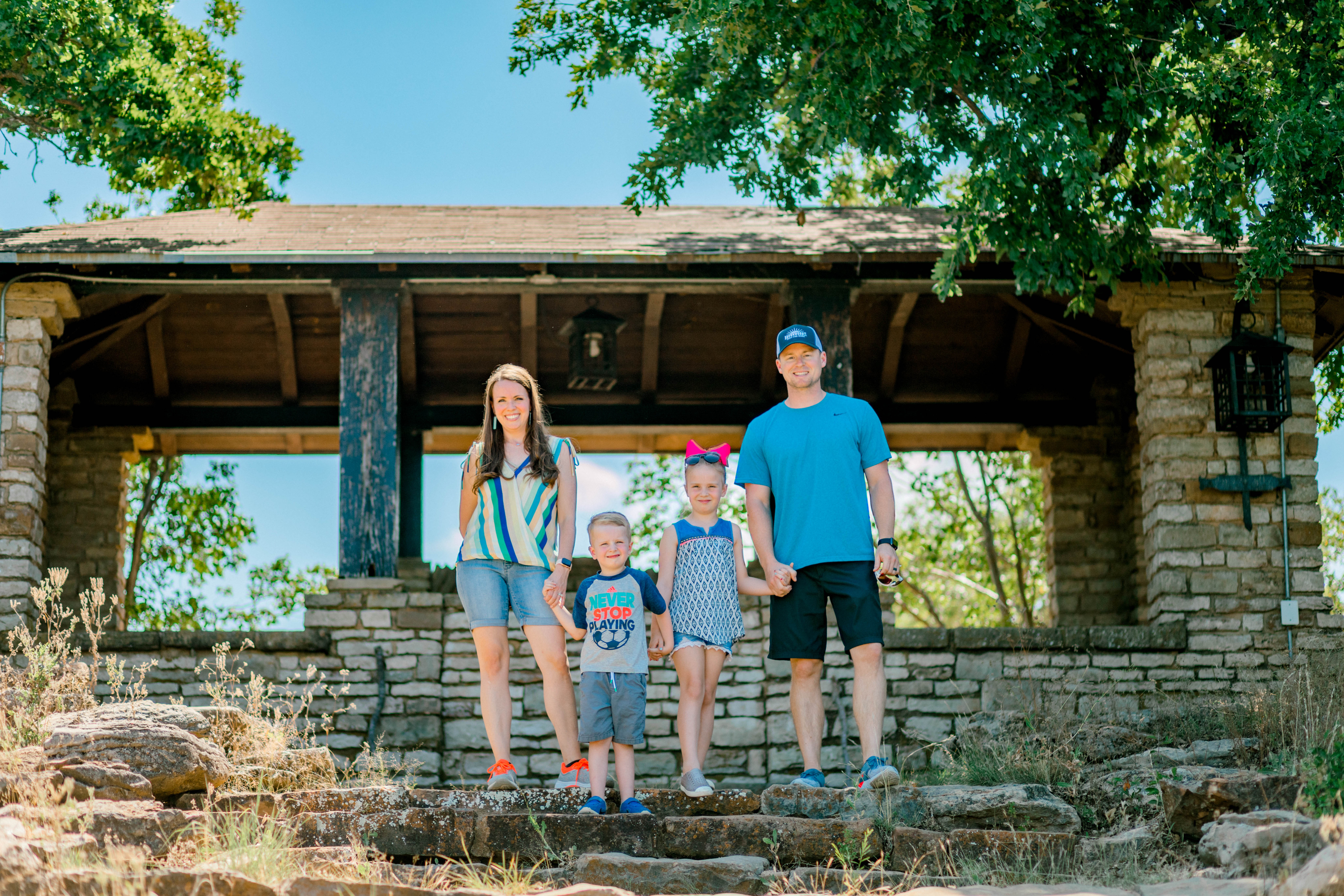 photo of family at park